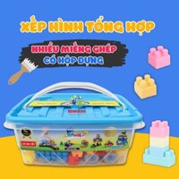 Khối Xếp Hình Sáng Tạo, Đồ Chơi Xếp Hình Nhiều Chi Tiết Cho Bé