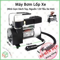 [KhoNCC] Máy Bơm Lốp Xe Hơi Mini Cầm Tay Nguồn 12v Tẩu Xe Hơi - Đo Áp Suất - Bơm Xe Máy, Đạp, Banh - NDHS-MBLXSDK
