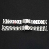 Không Bằng Thép Gỉ Rắn 316L Cho Seiko Skx007 Silver Jubilee Oyster Dây Đeo Cuối Cong Phụ K