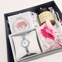 (KHÔNG BAO GỒM ĐỒNG HỒ) Set Quà Tặng Nến Thơm Dành Tặng Quà Các Dịp Lễ Valentine, Sinh Nhật, Giáng Sinh, Quốc Tế Phụ Nữ