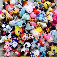 (Không chọn)10 Móc khoá thú bông mini hoạt hình