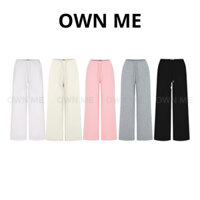 [Không Co Rút] Quần Dài Nữ Nỉ Chân Cua Lưng Thun Dây Rút Ống Rộng Cắt Không Mất Form - OWN ME