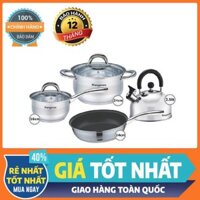 [KHÔNG ĐÂU RẺ BẰNG]Bộ nồi inox Kangaroo KG998M 4 sản phẩm