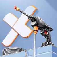 Không Dây Rửa Xe Súng Nước Áp Lực Cao Xe Hộ Gia Đình Vệ Sinh Pin Lithium Sạc Nước Lấy Mạnh Siêu Tăng Rửa Sàn Hiện Vật súng bắn nước rửa xe súng cao áp Súng rửa xe