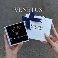 [Không đen gỉ] Set 3 dây chuyền hoa tai vòng tay titan cỏ 4 lá đen [Tặng hộp + hoa kẽm mini]