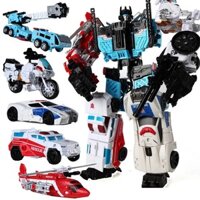 Không Hộp 5 TRONG 1 Transformers Đồ Chơi Devastator Robot Nhân Vật Hành Động Máy Bay Mô Hình Xe Máy