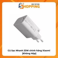 Không hộp – Củ Sạc Nhanh 33W chính hãng Xiaomi MDY-11-EZ , 2 chân tròn