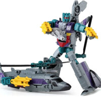 Không Hộp Haizhixing 5 Trong 1 Transformers Robot Đồ Chơi Xe Hơi Anime Devastator Máy Bay KO Trẻ Em