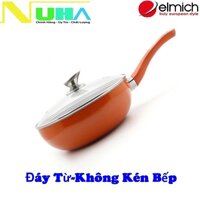 [không kén bếp] chảo chống dính đáy từ có nắp đậy elmich thương hiệu châu âu size 26cm