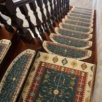 Không Keo Tự Dính Cầu Thang Bước Thảm Thảm Chân Hộ Gia Đình Chống Trơn Trượt Trung Quốc Gỗ Chắc Chắn Cầu Thang Thảm S