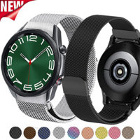 Không Khoảng Cách Dây Thép Cho Samsung Galaxy Watch6 5 4 44mm 40mm 5pro 45mm Dây Đeo Milan Galaxy Watch 6 4 Cổ Điển 47mm 46mm 43mm