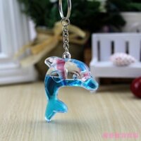 ✧♧Không Lo Lắng Cửa Hàng Tạp Hóa Cá Heo Nổi Túi Mặt Dây Chuyền Rò Rỉ Dầu Hoạt Hình Quà Tặng Nhỏ Sáng Tạo Móc Khóa Vòng Chìa Khóa Cửa Hàng Đại Dương Quà Tặng