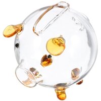 Không Mở Được Heo Đất Thủy Tinh Đồ Chơi Cho Bé Trai Quà Tặng Vớ Đồ Nhồi Bông Trong Suốt Bàn Ăn Trẻ Em Tiết Kiệm Tiền