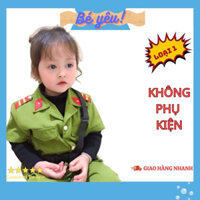 [KHÔNG PHỤ KIỆN] Bộ Quần Áo Công An Giao Thông Trẻ Em _ Trang Phục Cảnh Sát Hình Sự Cho Bé Từ 8-30kg