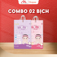 [KHÔNG QUÀ] 2 Bịch Tã Bỉm Momo Diamond Tinh Chất Hoa Anh Đào, Đủ Size Cho Bé