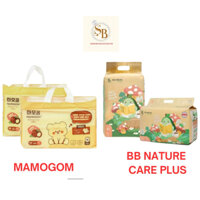 [Không tặng quà]Tã bỉm Mamogom - BB Nature Care Plus mềm mỏng thấm hút đủ size từ Newborn đến 3xl quần