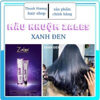 (KHÔNG TẨY) Thuốc nhuộm tóc XANH ĐEN