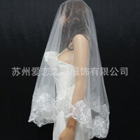 ((Không Thấp) Mũ Ren Lục Giác Cao Cấp Ren Cô Dâu Veil Xương Xe Ren Mũ Đội Đầu #TS35TS#