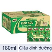 (Không thẻ)Thùng sữa Milo lúa mạch 48 hộp 180ml Nestle