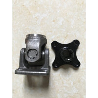 Khớp các đăng bắt vào cầu, đầu cắt dưới kèm mặt bích cho hộp số 5 tạ của xe ba gác