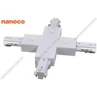 Khớp nối chữ thập thanh ray loại H màu trắng Nanoco NTR-4CW