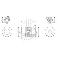 Khớp nối mềm, khớp nối trục RGT-38 Kasin