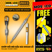 Khớp nối mũi đầu gài khoan lỗ INGCO HCBA13501 Mũi gài SDS Trục cốt M22x2 Chiều dài 350mm kèm mũi khoan 8x110mm - MOSACO