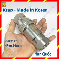Khớp nối nhanh 1 inch dùng cho thủy lực khí nén chịu áp lực ao, khớp tháo lắp nhanh các ống tuy ô thiết bị thủy lực