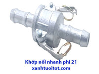 KHỚP NỐI NHANH 2 ĐẦU CẮM ỐNG PHI 21, PHI 27 VÀ PHI 34 - CHUYÊN DÙNG CHO NƯỚC & XĂNG DẦU