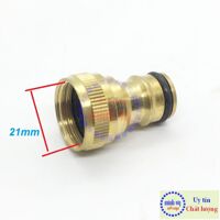 Khớp nối nhanh đầu vào bằng đồng cho máy rửa xe hoặc vòi nước – cút nhanh nhanh bằng đồng ren trong 21mm (1/2′)