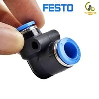 Khớp nối nhanh dây hơi máy nén khí festo Đức ✴️Chính Hãng✴️ đầu cút góc nối nhanh ống khí phi 16 QSL-16