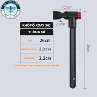 Khớp nối ô xoay 360 độ cao cấp, khớp ô xoay dùng cho ô 2m4, 2m6