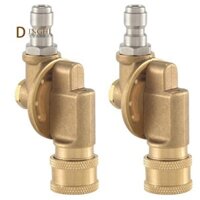 Khớp nối xoay cho máy rửa áp lực Vòi phun làm sạch máng xối đính kèm để làm sạch máng xối 240 độ 4500 Psi 1 / 4 Inch Dễ dàng cài đặt Dễ dàng sử dụng Dễ dàng thay thế