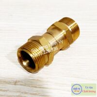 Khớp xoay chống xoắn dây phun xịt của máy rửa xe cao áp – 2 ren ngoài 22mm