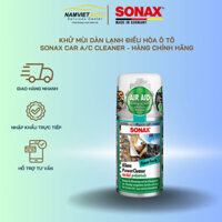 Khử mùi diệt khuẩn dàn lạnh điều hòa ô tô Sonax car A/C Cleaner AirAid - Dung Tích 100ml - Nhập khẩu