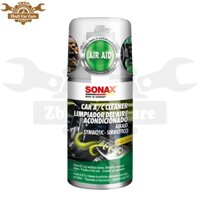 Khử mùi điều hòa Sonax Car A/C Cleaner Green Lemon (hương chanh) dùng cho xe ô tô