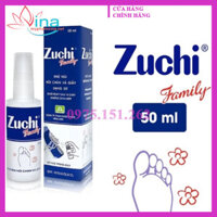 Khử Mùi Hôi Chân Và Giày Dạng Xịt Zuchi Family 50ml