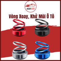 Khử mùi ô tô,Vòng xoay vô cực sáp thơm khử mùi cho ô tô tự quay bằng năng lượng mặt trời