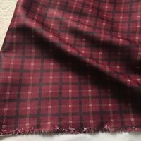 Khúc Vải Chéo Ép Keo Kẻ Ô Khổ 1m5 - Dày Dặn, Không Giãn - May Đồ Thiết Kế, Quần Short, Áo Khoác