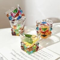 Khúc xạ Cầu Vồng Bóng Nước Sơn Cốc Nước blingbling Thiết Kế Kính Vẽ Tay Niche Handmade20250222