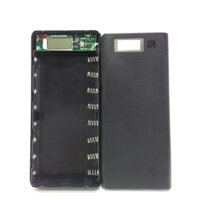 Khung 8 pin sạc dự phòng dùng pin laptop 18650 + Tặng 8 pin dung lượng 2200Mah và cáp sạc