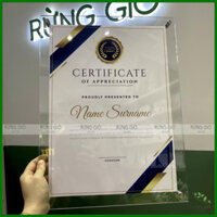 KHUNG A3 MIKA ACRYLIC TREO TƯỜNG hoặc ĐỂ BÀN chân inox, để vừa ảnh cỡ 30x42cm, trong suốt đẹp sang trọng