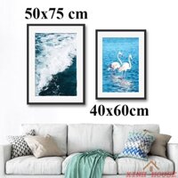 Khung ảnh 40x60, 50x70 mặt kính treo tường giá rẻ