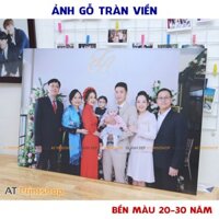 Khung ảnh 60x90, 70x110cm treo tường - Ảnh Gỗ lụa tràn viền