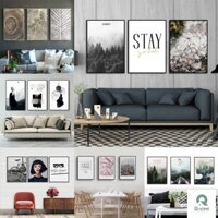 Khung Ảnh ⚡️𝐅𝐫𝐞𝐞𝐒𝐡𝐢𝐩⚡️ Cao Cấp Trang Trí Phòng NOR-002 - Tặng Kèm Ảnh KTS Theo Chủ Đề