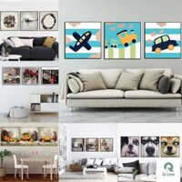 Khung Ảnh ⚡️𝐅𝐫𝐞𝐞𝐒𝐡𝐢𝐩⚡️ Vuông Cao Cấp Trang Trí Phòng NOR-010 - Tặng Kèm Ảnh KTS Theo Chủ Đề