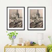 Khung ảnh dài hẹp bằng gỗ nguyên khối 2030*4050 60*70*80*90*100 Khung tranh và thư pháp giấy tráng Hộp 33*66 VTVP