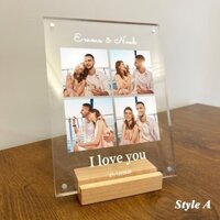 Khung ảnh để bàn Delarchi mica trong suốt In hình cá nhân, quà tặng ý nghĩa