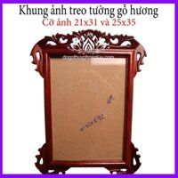 Khung ảnh đơn hoa lá tây treo tường-Khung hình thờ treo tường cỡ ảnh 21x31