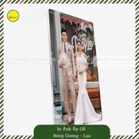 Khung Ảnh Ép Gỗ - Ảnh Cổng Cưới, Ảnh Gia Đình, Thôi Nôi Trang Trí Treo Tường- Kích Thước A2 (40x60cm ), 50x70cm, 60x90cm